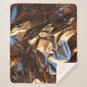 Black and blue leather jacket sherpa blanket