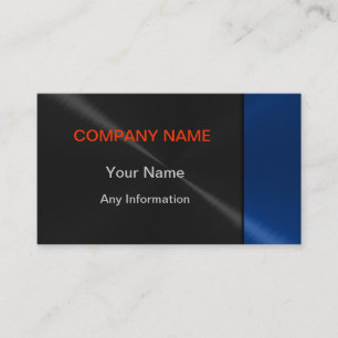 Black and Blue Luxury Metal Business Cards