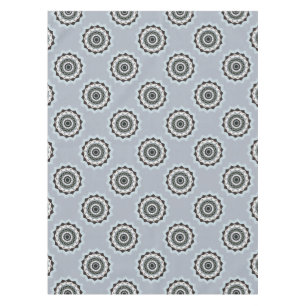 Black and Blue Mandala Tablecloth