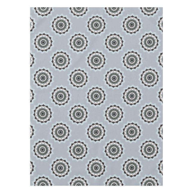 Black and Blue Mandala Tablecloth (Front)
