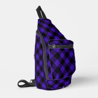 Black and Blue Plaid Checked