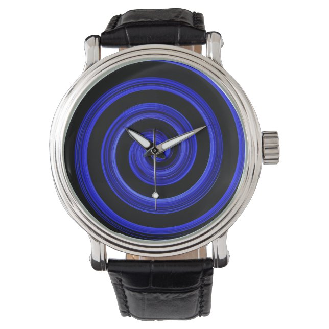 black and blue spiral watch (Front)