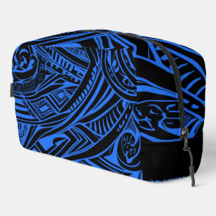 Black And Blue Tribal Abstract Dopp Kit