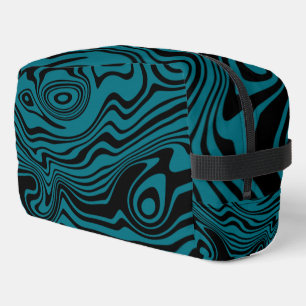 Black and Blue Waves Custom Colours Dopp Kit