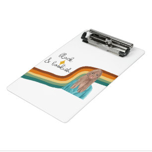 Black and Bookish Retro Mini Clipboard