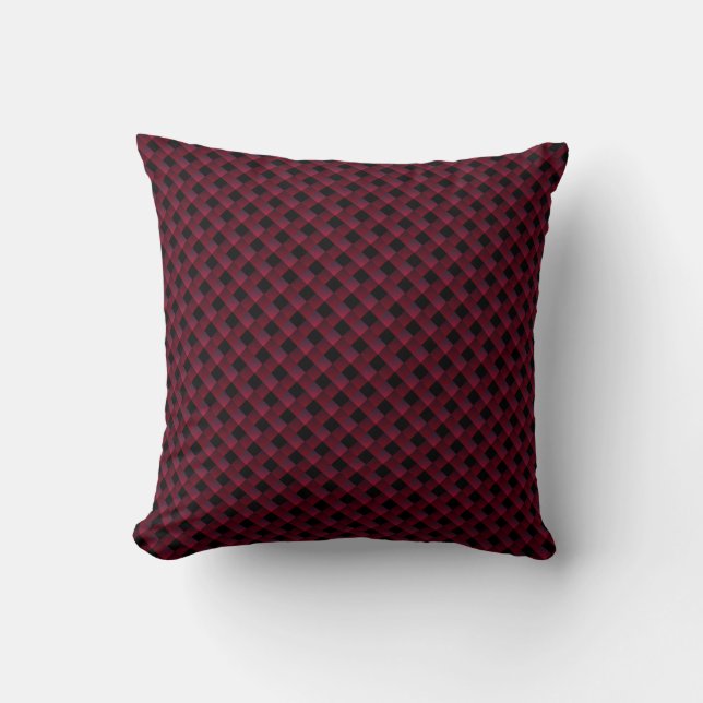 Black and Bordeaux Colour Pillow (Front)