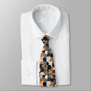 Black And Brown Abstract Tie