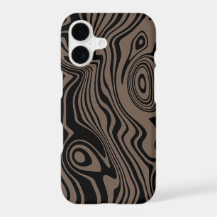 Black and Brown Art Design iPhone Case