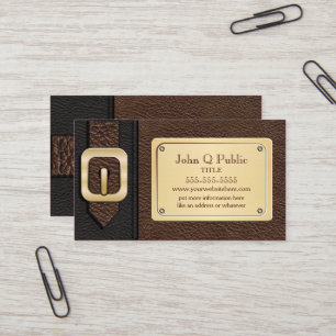 Black and Brown Saddlebag Business Card