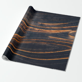 Black and brown spiral stairs wrapping paper