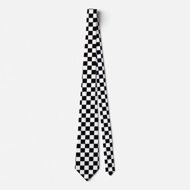 Black and Change Background Colour Tie (Front)