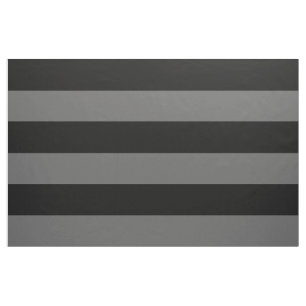 Black and Charcoal Grey Wide Stripes Large Scale Fabric