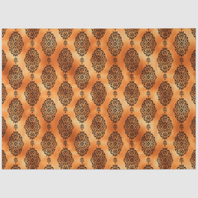 Black and Copper Halloween Series Design 19 Tissue Paper (Front)