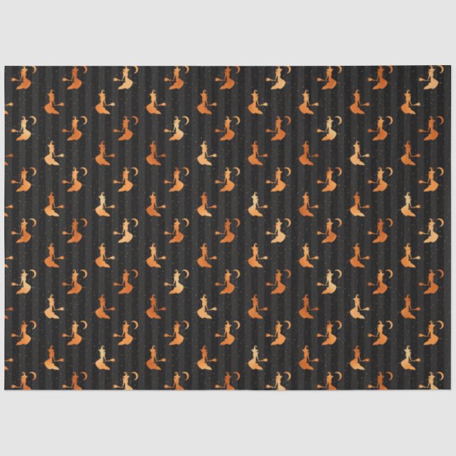 Black and Copper Halloween Series Design 6 Tissue Paper (Front)