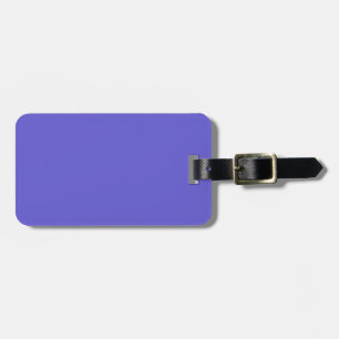 Black and Cornflower Blue Luggage Tag