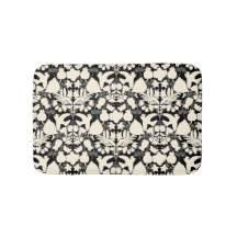Black and Cream Folk Art Otomi Symmetrical Pattern