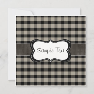 Black and cream Plaid