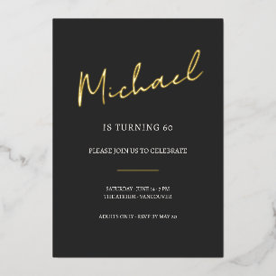 Black and Gold 60th Birthday Celebration