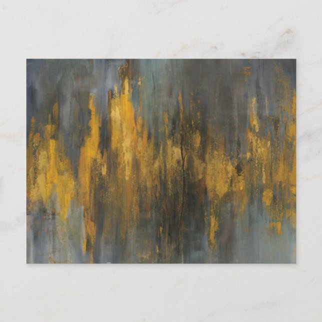Black and Gold Abstract Print | Danhui Nai Postcard (Front)