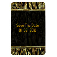 Black And Gold Animal Print  Zebra Pattern
