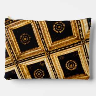 Black and Gold Architecture Accessory Pouch