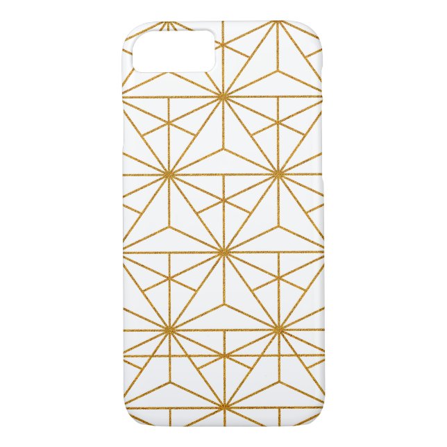 Black and gold art deco geometric pattern Case-Mate iPhone case (Back)