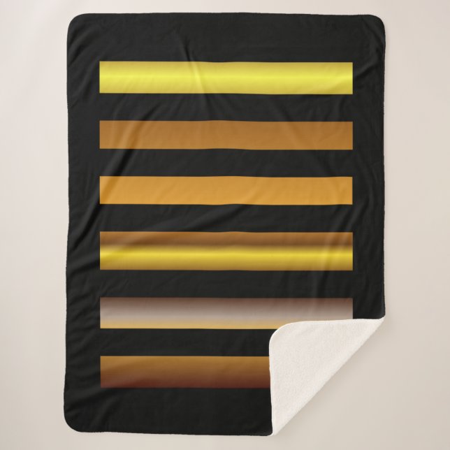 Black and Gold Blanket (60"x 80") (Front)