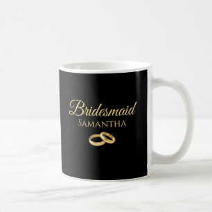 Black and Gold-Bridesmaid gifts- Coffee Mug