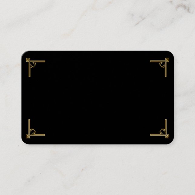 Black and Gold Business Card (Front)