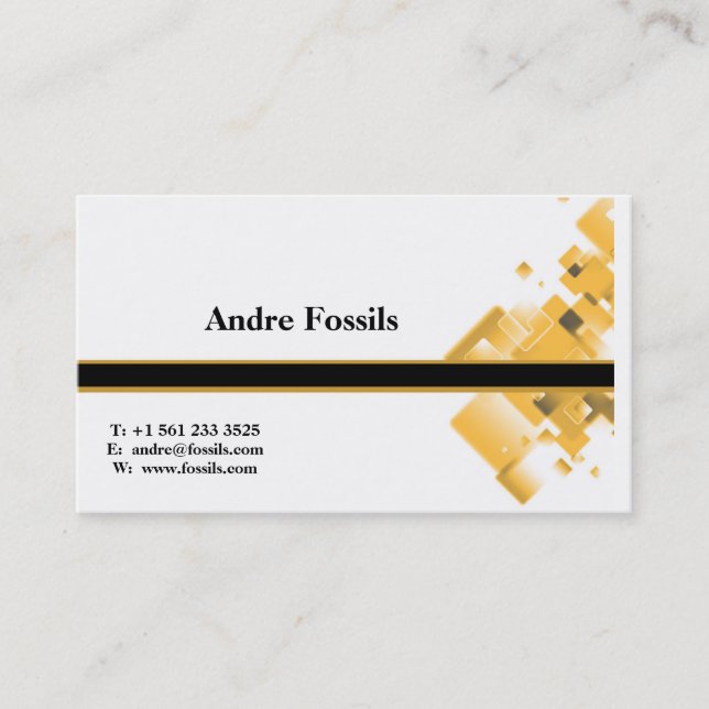Black and Gold Business Card (Front)