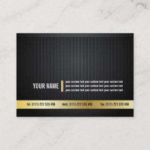 Black and Gold Business Card