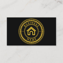 Black and Gold Business Card - Logo