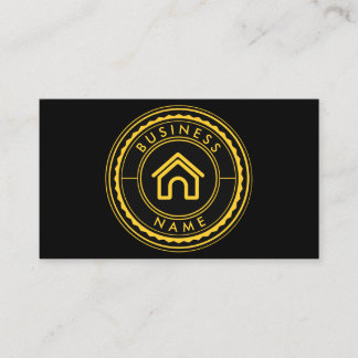 Black and Gold Business Card - Logo