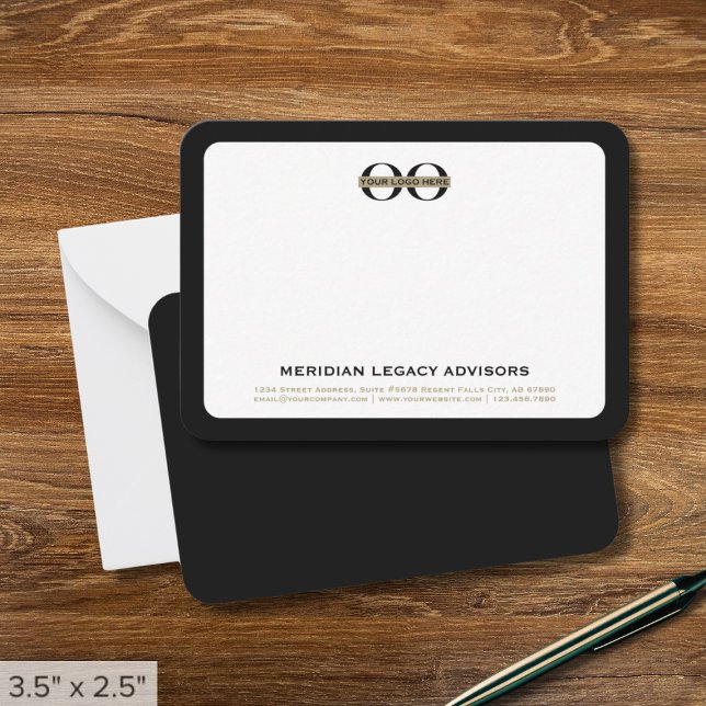 Black and Gold Business Logo Card (Creator Uploaded)