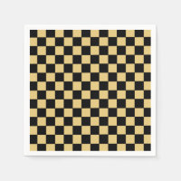 Black and Gold Checkered