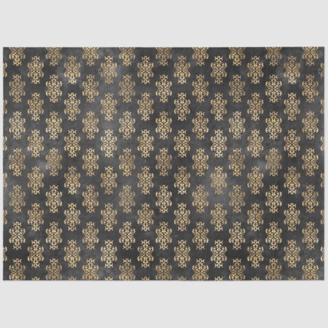 Black and Gold Circus Series Design 18 Tissue Paper (Front)