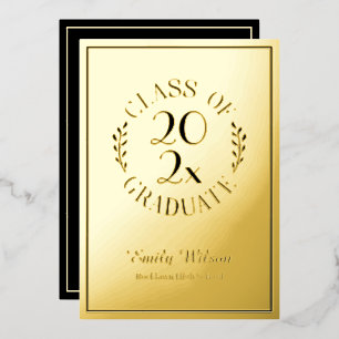 Black and Gold Class Of 2025 Graduation Party