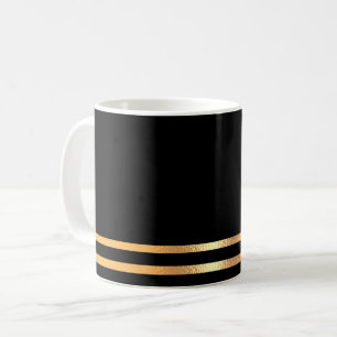 Black  and Gold  Coffee Mug
