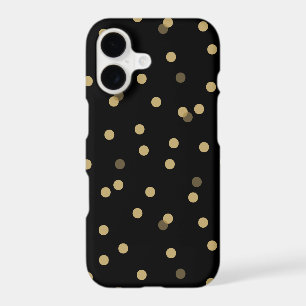 Black and Gold Confetti Dots