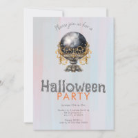 Black and Gold Crystal Ball Halloween Party