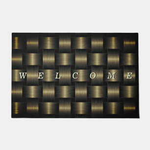 Black and Gold Doormat