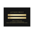 Black and Gold Elegant Appointment