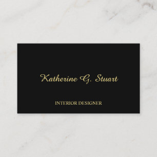 Black and Gold Elegant Business Card