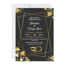 Black and Gold Elegant Wedding