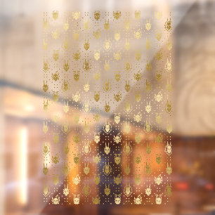 Black and Gold Fantasy Dragon Argyle Pattern