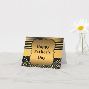 Black and Gold Father's Day Card