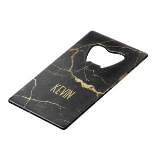 Black and gold faux marble background