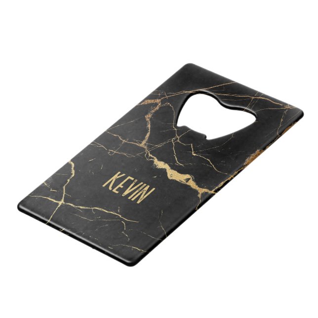 Black and gold faux marble background (Back Angled)