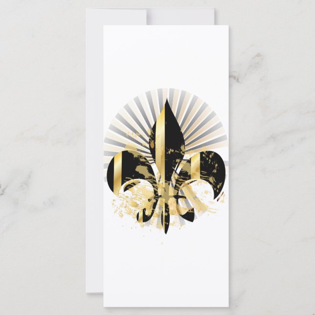 Black and Gold Fleur de Lis (Front)