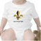 Black and Gold Fleur de lis